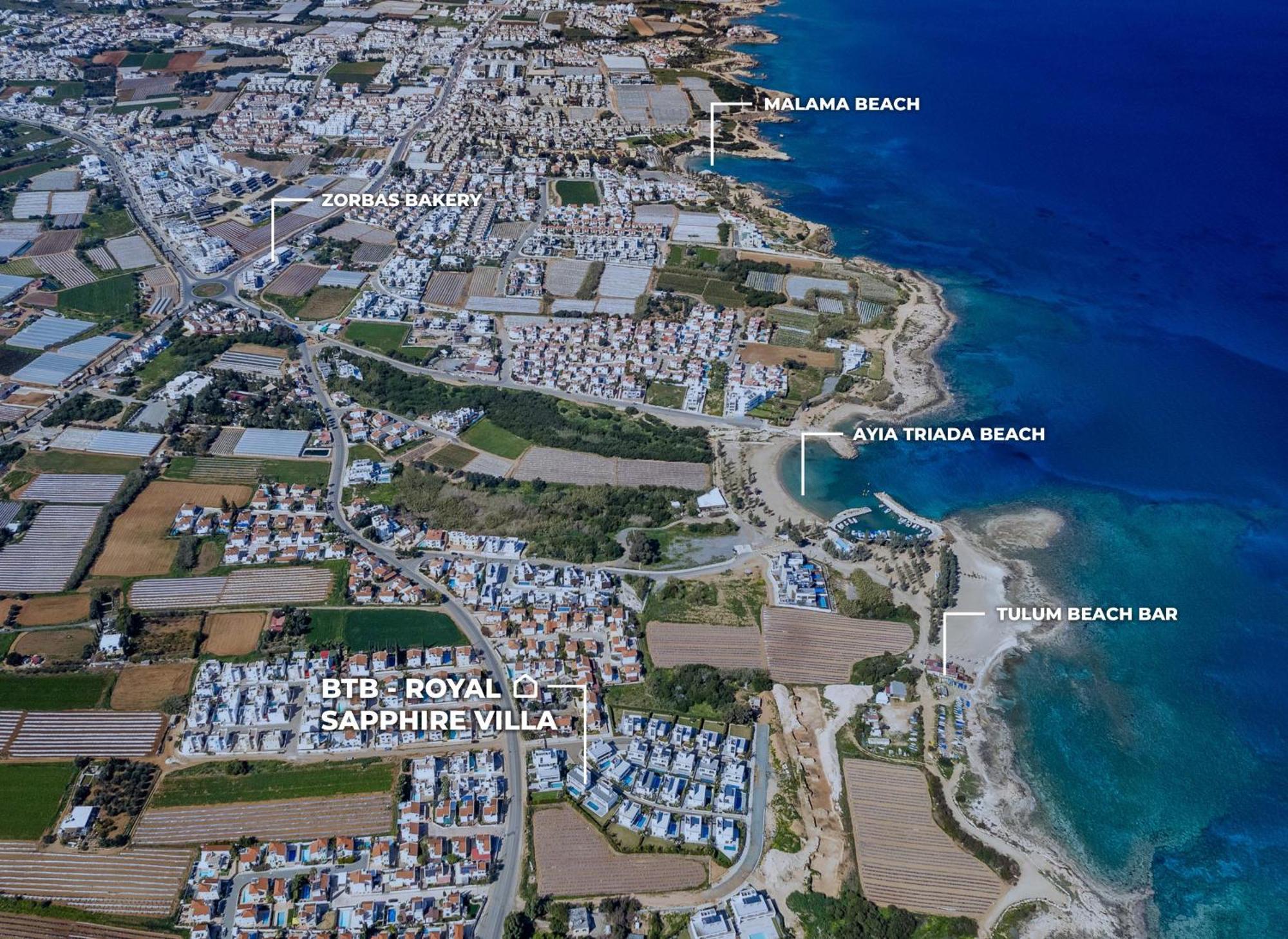 By The Beach - Royal Sapphire Villa Protaras Luaran gambar